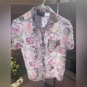 Abstract Button Down